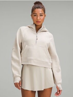 lululemon Scuba Oversized Full-Zip Hoodie - Mojave Tan (creamy light tan)